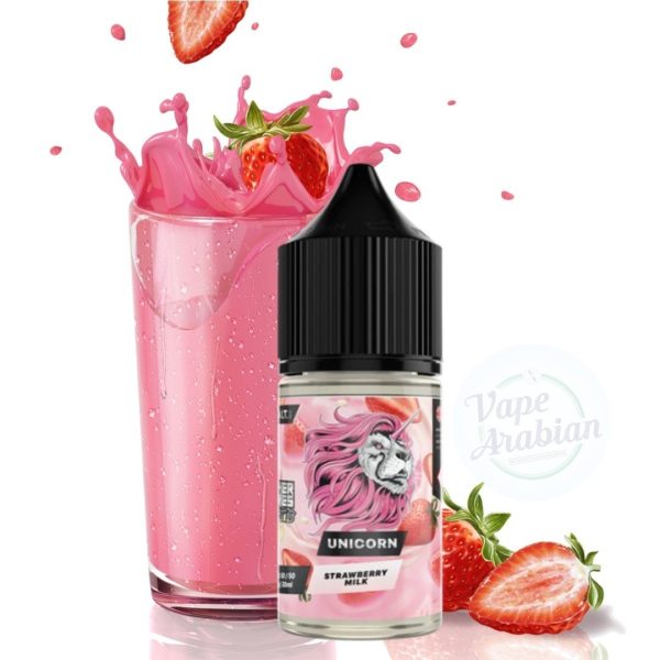 dr vapes unicorn strawberry milk salt